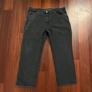Duluth Trading Flex Fire Hose Pants Men 40x30 Black Workwear Gorpcore Stretch